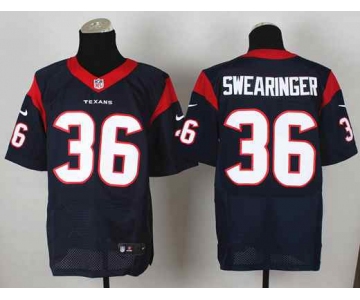 nike nfl jerseys houston texans #36 swearinger blue[Elite]