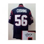 nike nfl jerseys houston texans #56 cushing blue[Elite signature]