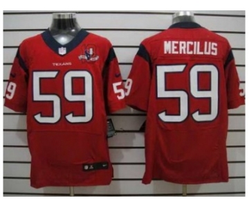 nike nfl jerseys houston texans #59 mercilus red[Elite 10th patch]