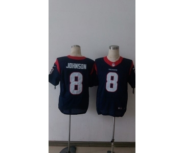 nike nfl jerseys houston texans #8 johnson blue[Elite][johnson]