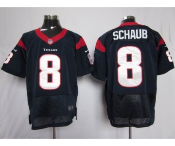 nike nfl jerseys houston texans #8 schaub blue[elite]