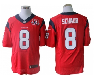 nike nfl jerseys houston texans #8 schaub red[Elite 10th patch]