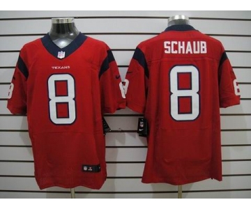 nike nfl jerseys houston texans #8 schaub red[Elite]