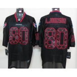 nike nfl jerseys houston texans #80 a.johnson black[Elite united sideline]