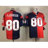 nike nfl jerseys houston texans #80 a.johnson blue-red[Elite split]