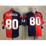 nike nfl jerseys houston texans #80 a.johnson red-blue[Elite split 50th Patch]