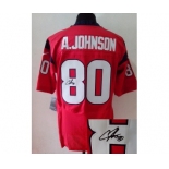 nike nfl jerseys houston texans #80 a.johnson red[Elite signature]