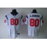 nike nfl jerseys houston texans #80 a.johnson white[a.johnson][elite]