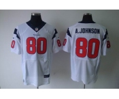 nike nfl jerseys houston texans #80 a.johnson white[a.johnson][elite]