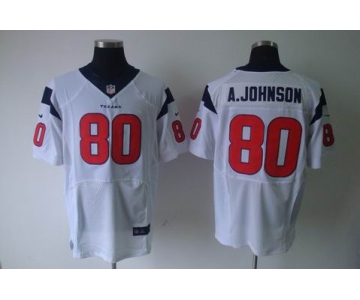 nike nfl jerseys houston texans #80 a.johnson white[a.johnson][elite]