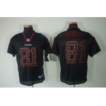 nike nfl jerseys houston texans #81 daniels black[Elite lights out]