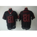 nike nfl jerseys houston texans #81 daniels black[Elite united sideline]