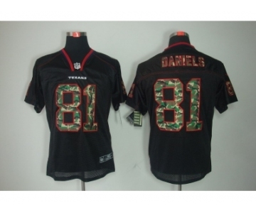 nike nfl jerseys houston texans #81 daniels blank[camo fashion Elite]