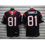 nike nfl jerseys houston texans #81 daniels dk.blue[Elite]