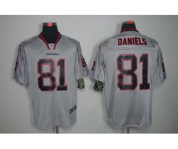 nike nfl jerseys houston texans #81 daniels grey[Elite lights out]