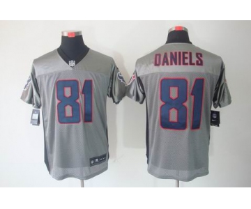 nike nfl jerseys houston texans #81 daniels grey[Elite shadow]