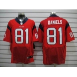 nike nfl jerseys houston texans #81 daniels red[Elite]