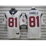 nike nfl jerseys houston texans #81 daniels white[Elite]