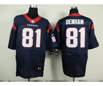 nike nfl jerseys houston texans #81 denham dk.blue[Elite][denham]