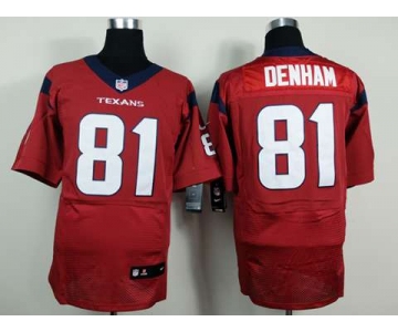 nike nfl jerseys houston texans #81 denham red[Elite][denham]