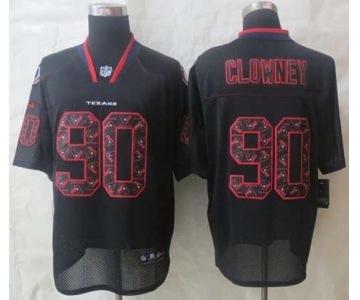 nike nfl jerseys houston texans #90 clowney black[Elite united sideline][clowney]