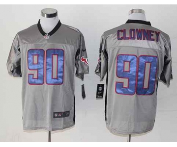 nike nfl jerseys houston texans #90 clowney grey[Elite shadow][clowney]