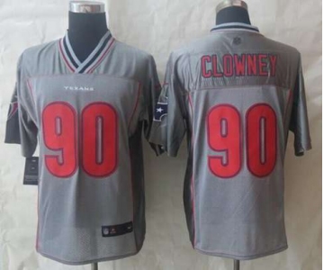 nike nfl jerseys houston texans #90 clowney grey[Elite vapor][clowney]