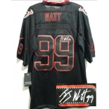 nike nfl jerseys houston texans #99 watt black[Elite lights out signature]