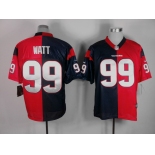 nike nfl jerseys houston texans #99 watt blue-red[Elite split]