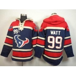 nike nfl jerseys houston texans #99 watt blue-red[pullover hooded sweatshirt]