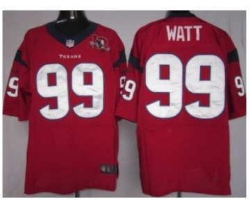 nike nfl jerseys houston texans #99 watt red[10th patch elite]