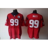 nike nfl jerseys houston texans  #99 watt red[Elite 50th Patch]