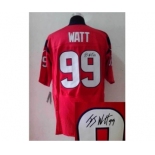 nike nfl jerseys houston texans #99 watt red[Elite signature]