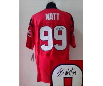 nike nfl jerseys houston texans #99 watt red[Elite signature]