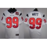 nike nfl jerseys houston texans #99 watt white[10th patch elite]