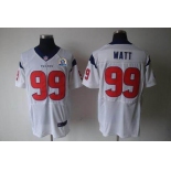 nike nfl jerseys houston texans  #99 watt white[Elite 50th Patch]