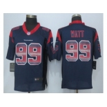 2015 new nike houston texans #99 watt navy blue strobe jerseys[limited]