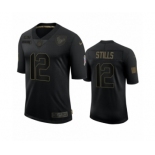 Houston Texans #12 Kenny Stills Black 2020 Salute to Service Limited Jersey