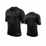 Houston Texans #90 Ross Blacklock Black 2020 Salute to Service Limited Jersey