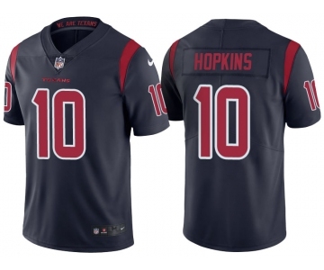 Men Houston Texans #10 DeAndre Hopkins Navy Color Rush Limited Jersey