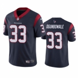 Men Houston Texans #33 Dare Ogunbowale Navy Vapor Untouchable Limited Stitched Jersey