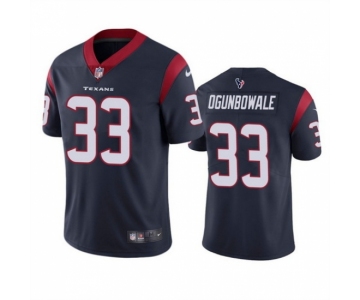 Men Houston Texans #33 Dare Ogunbowale Navy Vapor Untouchable Limited Stitched Jersey