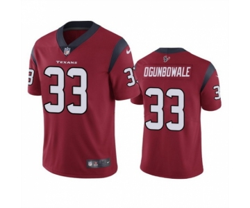 Men Houston Texans #33 Dare Ogunbowale Red Vapor Untouchable Limited Stitched Jersey