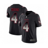 Men Houston Texans #4 Deshaun Watson Black Smoke Fashion Limited Jersey