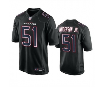 Men Houston Texans #51 Will Anderson Jr Black Fashion Vapor Untouchable Limited Stitched Football Jersey
