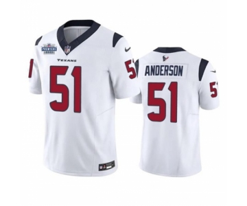 Men Houston Texans #51 Will Anderson Jr White 2023 F U S E With Prem1ere Patch Vapor Untouchable Limited Stitched Football Jersey