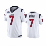 Men Houston Texans #7 C J Stroud White 2023 F U S E With Prem1ere Patch Vapor Untouchable Limited Stitched Football Jersey