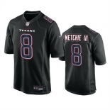 Men Houston Texans #8 John Metchie III Black Fashion Vapor Untouchable Limited Stitched Football Jersey