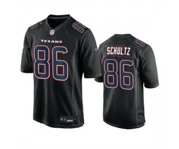 Men Houston Texans #86 Dalton Schultz Black Fashion Vapor Untouchable Limited Stitched Football Jersey