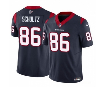 Men Houston Texans #86 Dalton Schultz Navy 2023 F U S E Vapor Untouchable Stitched Football Jersey